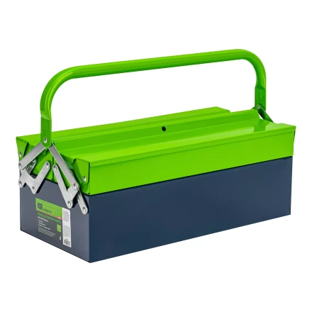 Ящик для инструмента Сибртех 90750, 430 х 200 х 160 мм, три секции, металлический купить в Губкинске