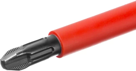 Отвертка KRAFTOOL, высоковольтная, Cr-Mo-V стержень, двухкомпонент. маслобензостойкая рукоятка, PH №3, 150мм 250084-3-150 купить в Губкинске