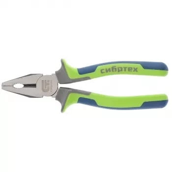 Плоскогубцы комбинированные 180 мм фосфатирование трехкомпонентные рукоятки СИБРТЕХ 17054 купить в Губкинске