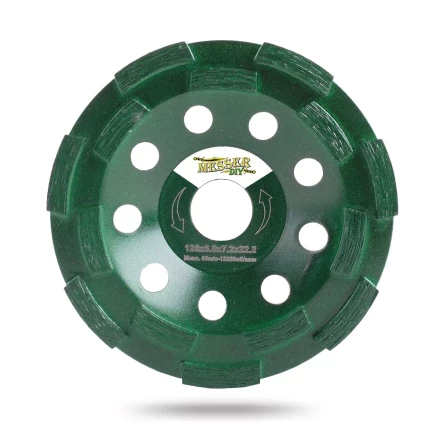 Двурядная алмазная шлифовальная чашка MESSER-DIY по бетону и граниту купить в Губкинске