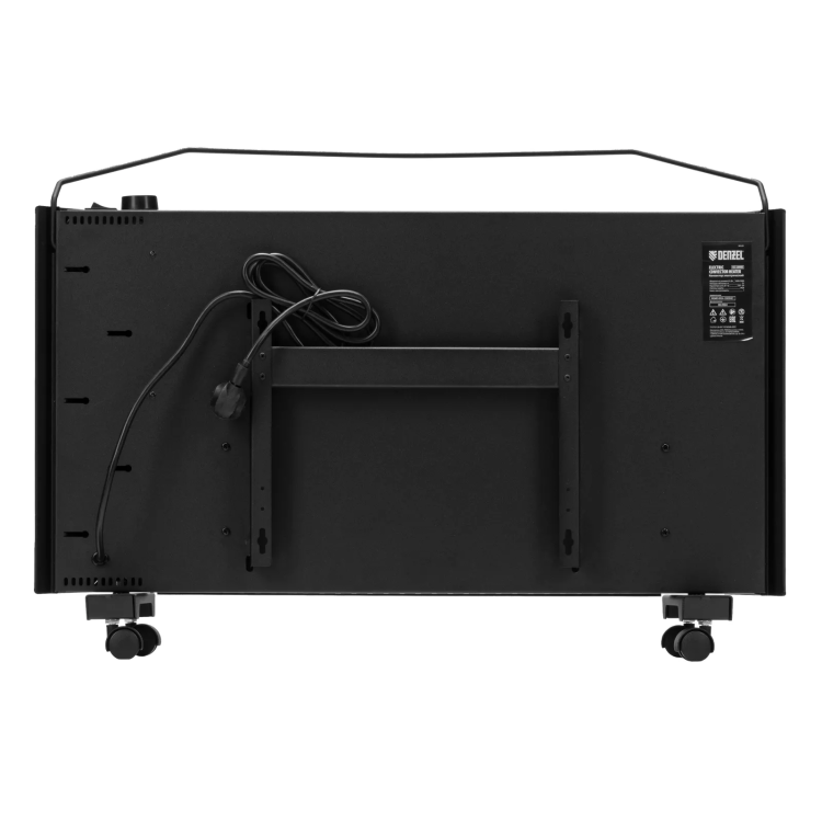 Конвектор электрический Denzel XCE-2000 B, 230 В, 2000 Вт, X-образный нагреватель черный 98129 купить в Губкинске