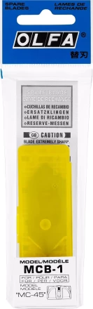 Лезвия OLFA для ножа MC-45/2B, 20(14)х49х0,3мм, 5шт OL-MCB-1 купить в Губкинске