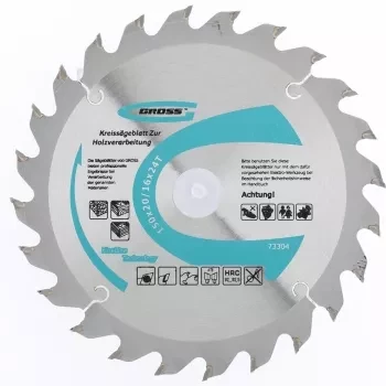 Пильный диск по дереву 165 x 20/16 x 24Т GROSS 73311 купить в Губкинске