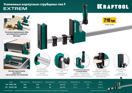 Струбцина KRAFTOOL EXTREM корпусная 3224-6 купить в Губкинске