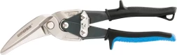 Ножницы по металлу"PIRANHA",270мм,прямой и правый проходной рез,сталь-СrMo, двухкомп.рук-ки GROSS 78333