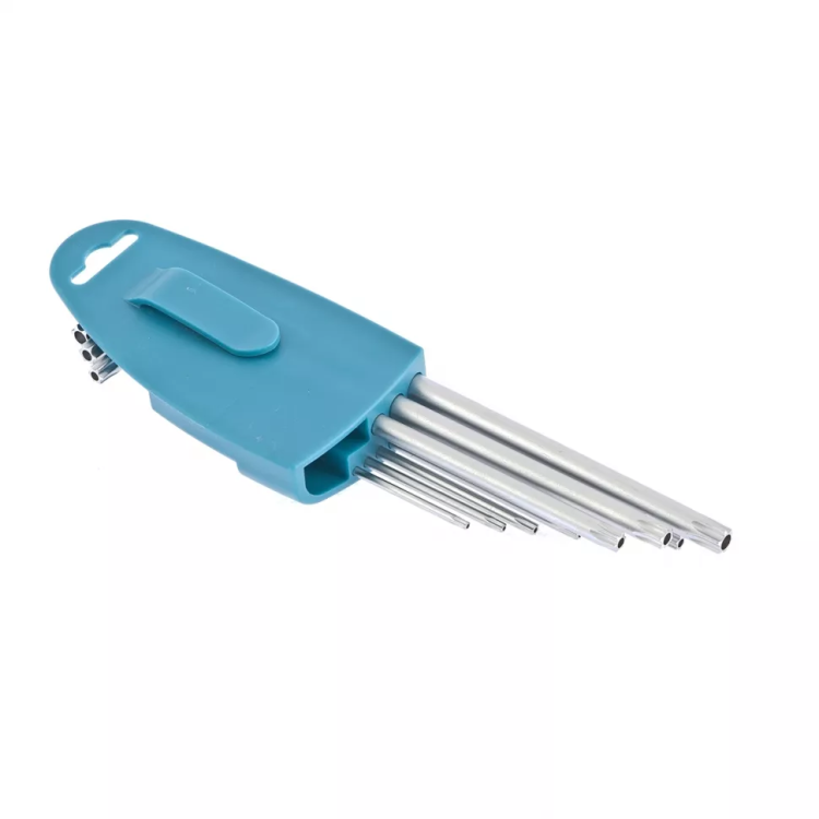 Набор ключей имбусовых TORX-TT T10-T50 экстра-длинные S2 сатинированные 9 шт Gross 16408 купить в Губкинске