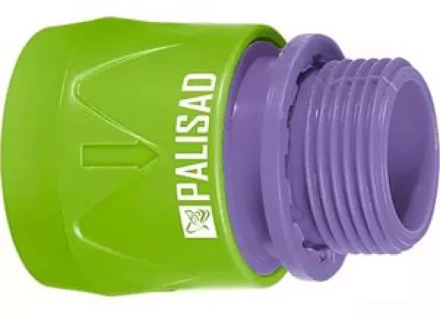 Соединитель быстросъемный наружная резьба 3/4&quot; с аквастопом PALISAD LUXE 66233 купить в Губкинске