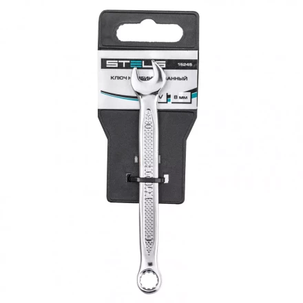 Ключ комбинированный 8 мм CrV антислип Stels 15245 купить в Губкинске