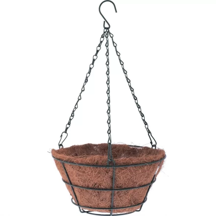 Кашпо подвесное с вкладышем из коковиты конус d30см PALISAD 69021 купить в Губкинске