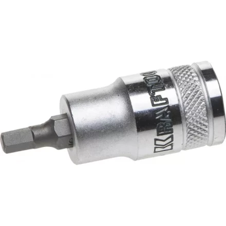 Торцовая бита-головка KRAFTOOL &quot;INDUSTRIE QUALITAT&quot;, материал S2, HEX, сатинированная, 1/2&quot;, H5 27908-05_z01 купить в Губкинске