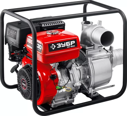 ЗУБР 1800 л/мин, мотопомпа бензиновая для грязной воды (МПГ-1800) купить в Губкинске