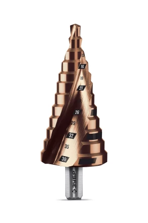 ЗУБР КОБАЛЬТ 6-38мм, 12 ступеней, винтовая проточка, сверло ступенчатое, ПРОФЕССИОНАЛ (29674-6-38-12) купить в Губкинске