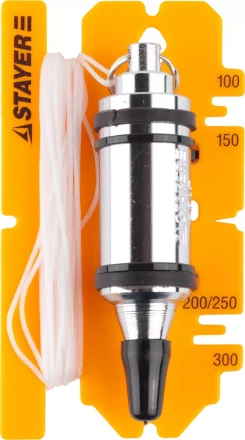 Отвес STAYER "PROFI" строительный со шнуром, с противоударным ободком, 250 г 06352-25 купить в Губкинске