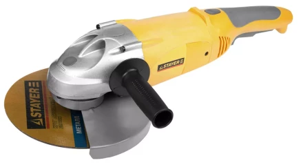 Машина STAYER углошлифовальная, дополнительная рукоятка, ключ, 230мм, 6000об/мин, 2100Вт SAG-230-2100 купить в Губкинске