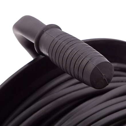 Удлинитель силовой 50 м, 16А, тип УХ10, ПВС, на кабельной катушке, 4 розетки без заземления Сибртех 95865 купить в Губкинске