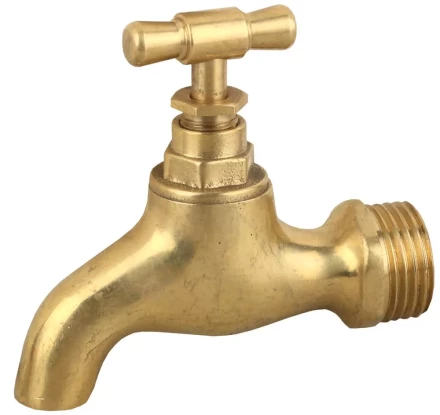 Кран ЗУБР сливной водоразборный, латунный, 1/2&quot; 51218-1/2 купить в Губкинске