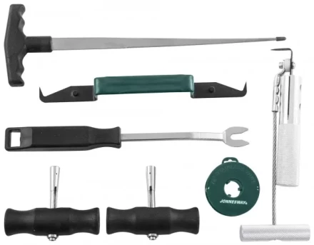 Комплект для демонтажа лобовых стекол 7 предметов  AB010002  Jonnesway 47652 купить в Губкинске