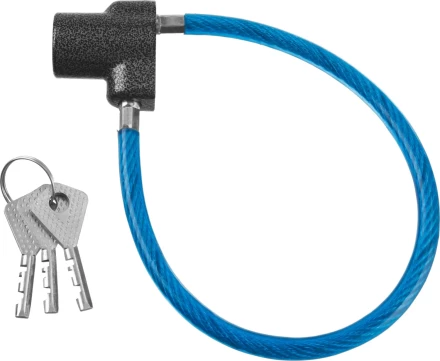 Замок тросовый, длина троса - 350мм, дисковый механизм секрета, ВС2-6Б 37220-6 купить в Губкинске