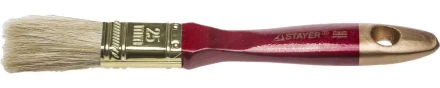 Кисть плоская STAYER &quot;UNIVERSAL-PROFI&quot;, светлая натуральная щетина, деревянная ручка, 25мм 0104-025 купить в Губкинске