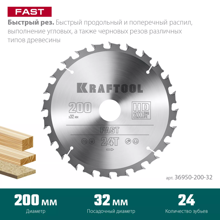 Диск пильный FAST, повышенный ресурс 36950-200-32 купить в Губкинске