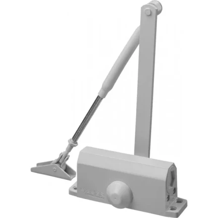 Доводчик дверной ЗУБР &quot;ПРОФЕССИОНАЛ&quot;, для дверей массой до 80 кг, цвет белый 37911-80 купить в Губкинске