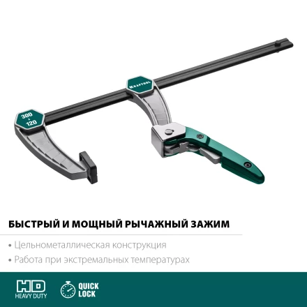 Струбцина KL-xx тип F, быстрозажимная 32019-120-300 купить в Губкинске