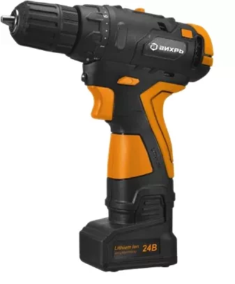 Дрель-шуруповерт аккумуляторная Вихрь ДА-18Л-2КУ/Б бесщеточный двигатель купить в Губкинске