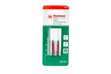 Бита HAMMER PZ2 30мм (2шт.) купить в Губкинске