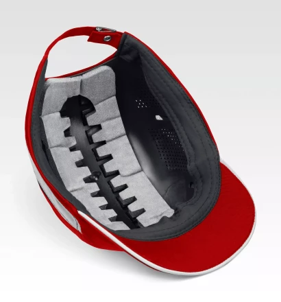 ЗУБР БИНОМ, красная, ударопрочный корпус, укороченный козырёк 55мм, размер от 54 до 59см, защитная каскетка, Профессионал (11096) купить в Губкинске