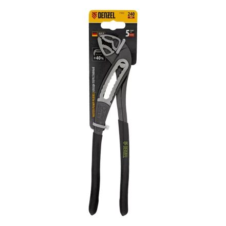 Клещи переставные Denzel 17902, обливные рукоятки, 240 мм купить в Губкинске