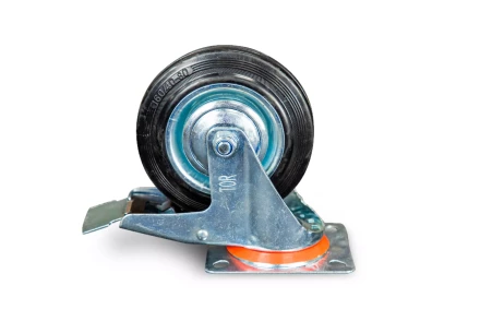 Колесо поворотное резина SCb 63 160 мм с тормозом (N) 1024201 купить в Губкинске