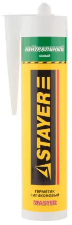 Герметик STAYER &quot;MASTER&quot; нейтральный силиконовый, белый, 260мл 41217-0_z01 купить в Губкинске