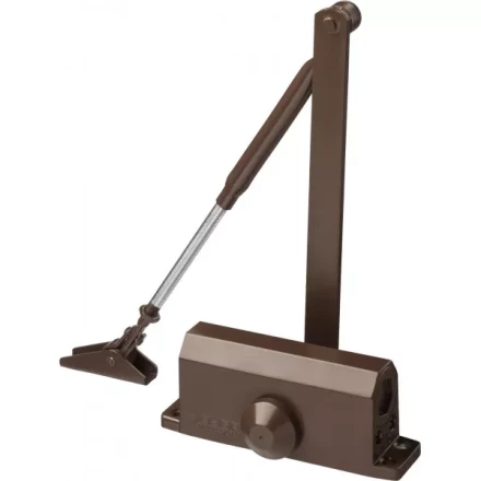 Доводчик дверной ЗУБР &quot;ПРОФЕССИОНАЛ&quot;, для дверей массой до 80 кг, цвет коричневый 37912-80 купить в Губкинске