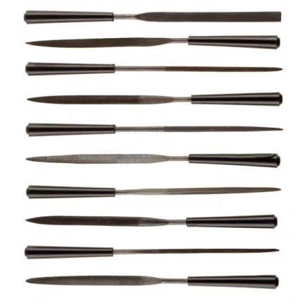 Набор STAYER &quot;MASTER&quot; Надфили с пластмассовой ручкой, 100мм, 10шт 16011-H10_z01 купить в Губкинске