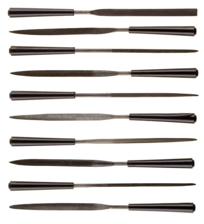 Набор STAYER &quot;MASTER&quot; Надфили с пластмассовой ручкой, 100мм, 10шт 16011-H10_z01 купить в Губкинске