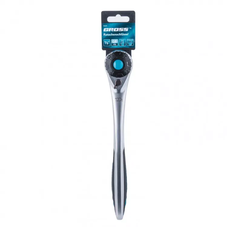 Ключ трещоточный 120 зубьев 1/2" Gross 14137 купить в Губкинске