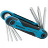 Набор ключей имбусовых Tamper-Torx TT10-TT40 CrV складные 7 шт Gross 16413 купить в Губкинске