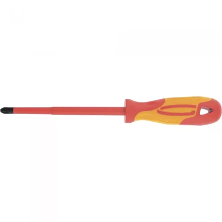 Отвертка диэлектрическая SL5,5*125мм CrMo до 1000В двухкомпонентная рукоятка Gross 12943 купить в Губкинске