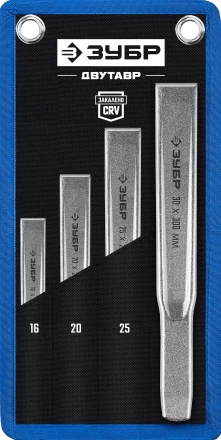 ЗУБР Двутавр, 4 шт, набор слесарных зубил по металлу, Профессионал (2104-H4) купить в Губкинске