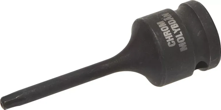 Торцовая головка KRAFTOOL "INDUSTRIE QUALITAT" ударная (1/2"), TORX, Cr-Mo, фосфатированная, T27 27952-27 купить в Губкинске