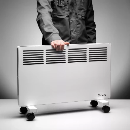 Конвектор электрический КМ-2000.2, 230 В, 2000 Вт, X-образный нагреватель, колеса, термостат // MTX 98126 купить в Губкинске