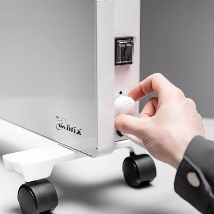 Конвектор электрический КМ-2000.2, 230 В, 2000 Вт, X-образный нагреватель, колеса, термостат // MTX 98126 купить в Губкинске