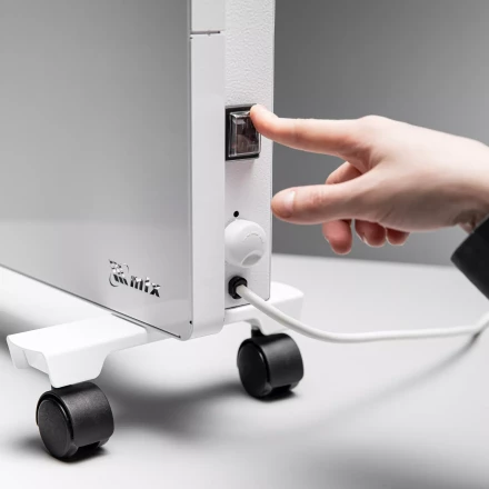 Конвектор электрический КМ-2000.2, 230 В, 2000 Вт, X-образный нагреватель, колеса, термостат // MTX 98126 купить в Губкинске