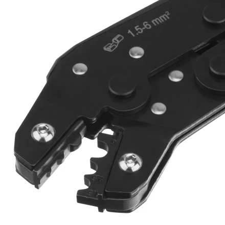 Клещи для обжима неизолированных наконечников НК и НВ, разъемов РП, 1,5 - 6 мм2 Denzel 17746 купить в Губкинске