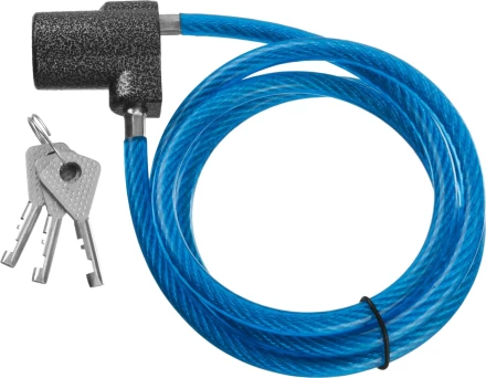 Замок тросовый, длина троса - 1260мм, дисковый механизм секрета, ВС2-6А-02 37220-6-02 купить в Губкинске
