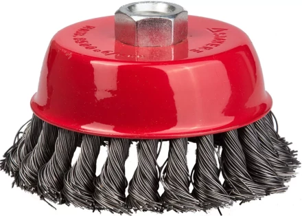 STAYER &quot;PROFESSIONAL&quot;. Щетка чашечная для УШМ, жгутированная стальная проволока 0,5мм, 100ммхМ14 35128-100_z01 купить в Губкинске