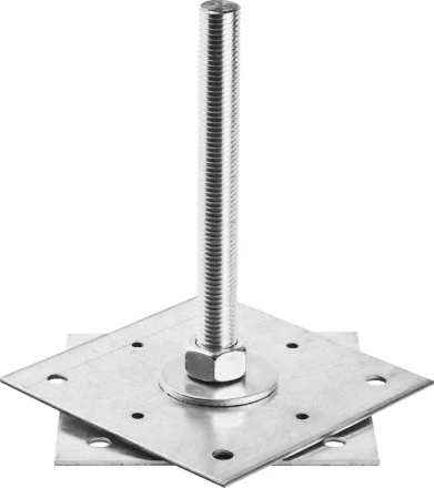 Анкер ЗУБР &quot;МАСТЕР&quot; регулируемый по высоте, 150х200х150мм, М20, 1шт 310265-150-20 купить в Губкинске