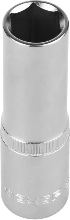 Головка торцовая ЗУБР &quot;МАСТЕР&quot; (1/2&quot;), удлиненная, Cr-V, FLANK, хроматированное покрытие, 14мм 27726-14 купить в Губкинске