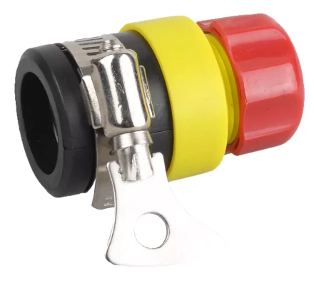 Соединитель GRINDA из ударопрочной пластмассы с хомутом (для трубы 16-21мм), 1/2&quot; 8-426335_z01 купить в Губкинске