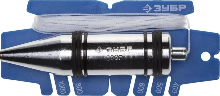 Отвес ЗУБР &quot;ЭКСПЕРТ&quot; строительный со шнуром и безопасным наконечником, 200 г 06347-20_z01 купить в Губкинске